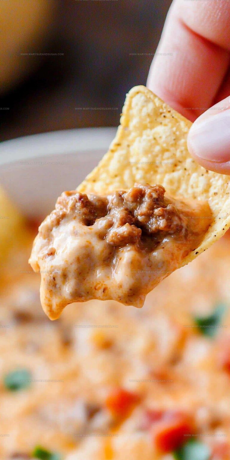 Easy Beef Queso Dip Recipe