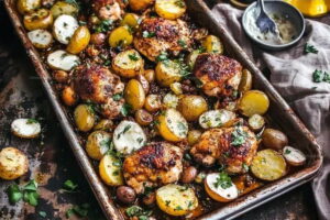 Comforting Lemon Balsamic Chicken and Potatoes Recipe