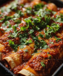 Family-Style Ground Beef Enchiladas Recipe