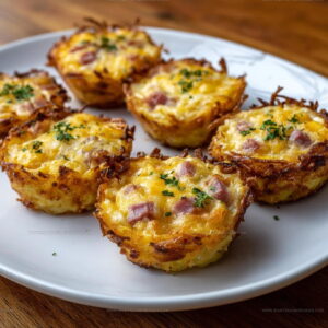 Hash Brown Ham And Cheese Egg Cups Recipe