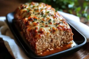 Tender Garlic Parmesan Chicken Meatloaf Recipe