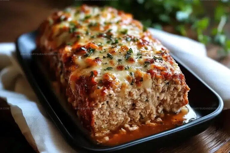 Tender Garlic Parmesan Chicken Meatloaf Recipe