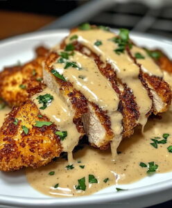 Cream-Finished Parmesan Crusted Chicken Recipe