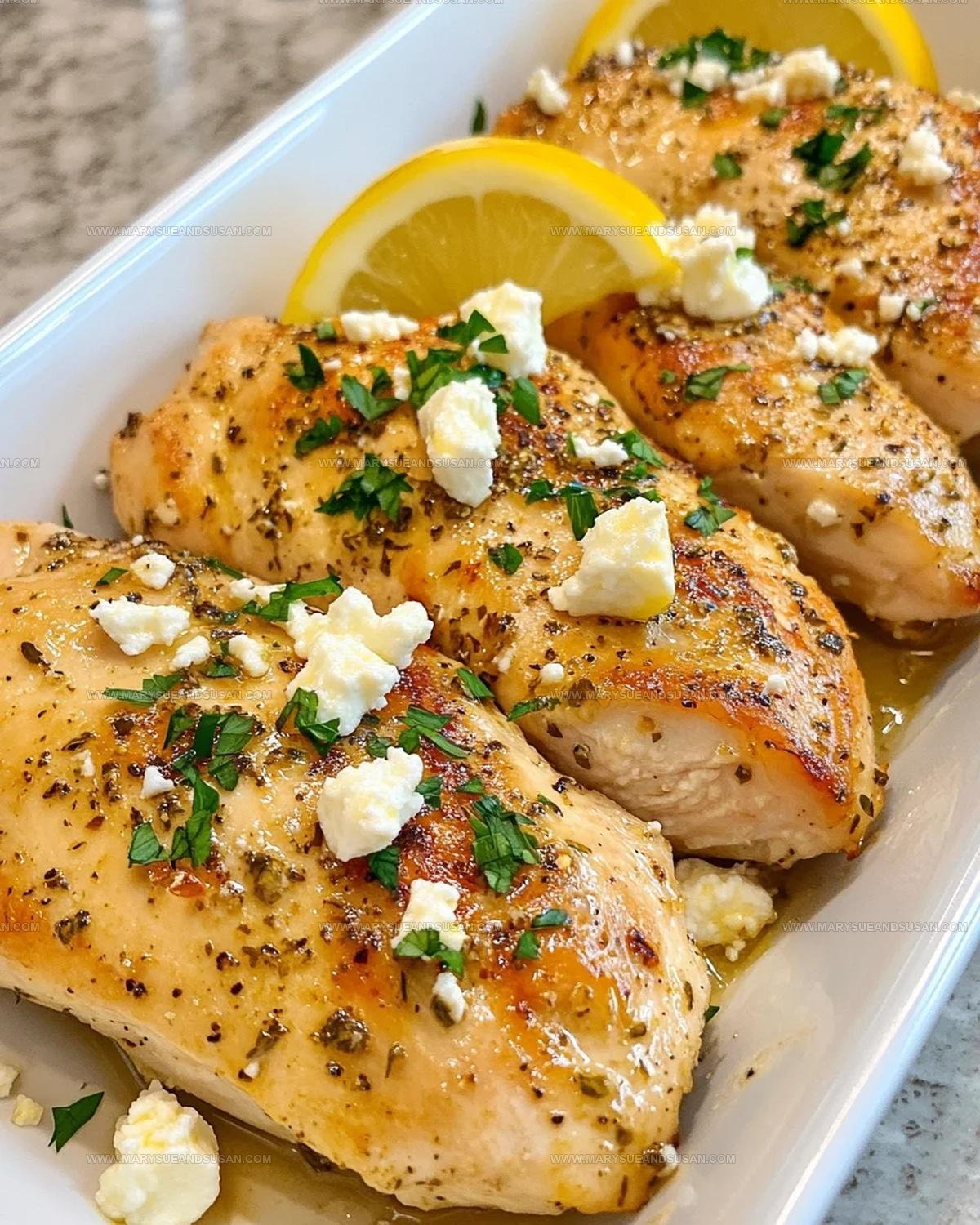 Greek Chicken with Lemon and Feta Recipe