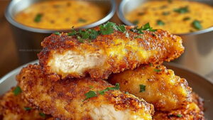 Deep-Fried Cheddar Ranch Crack Chicken Tenders Recipe