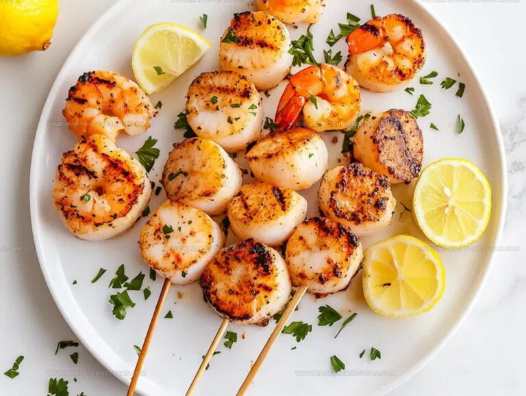 Grilled Scallops and Shrimp Kabobs Recipe