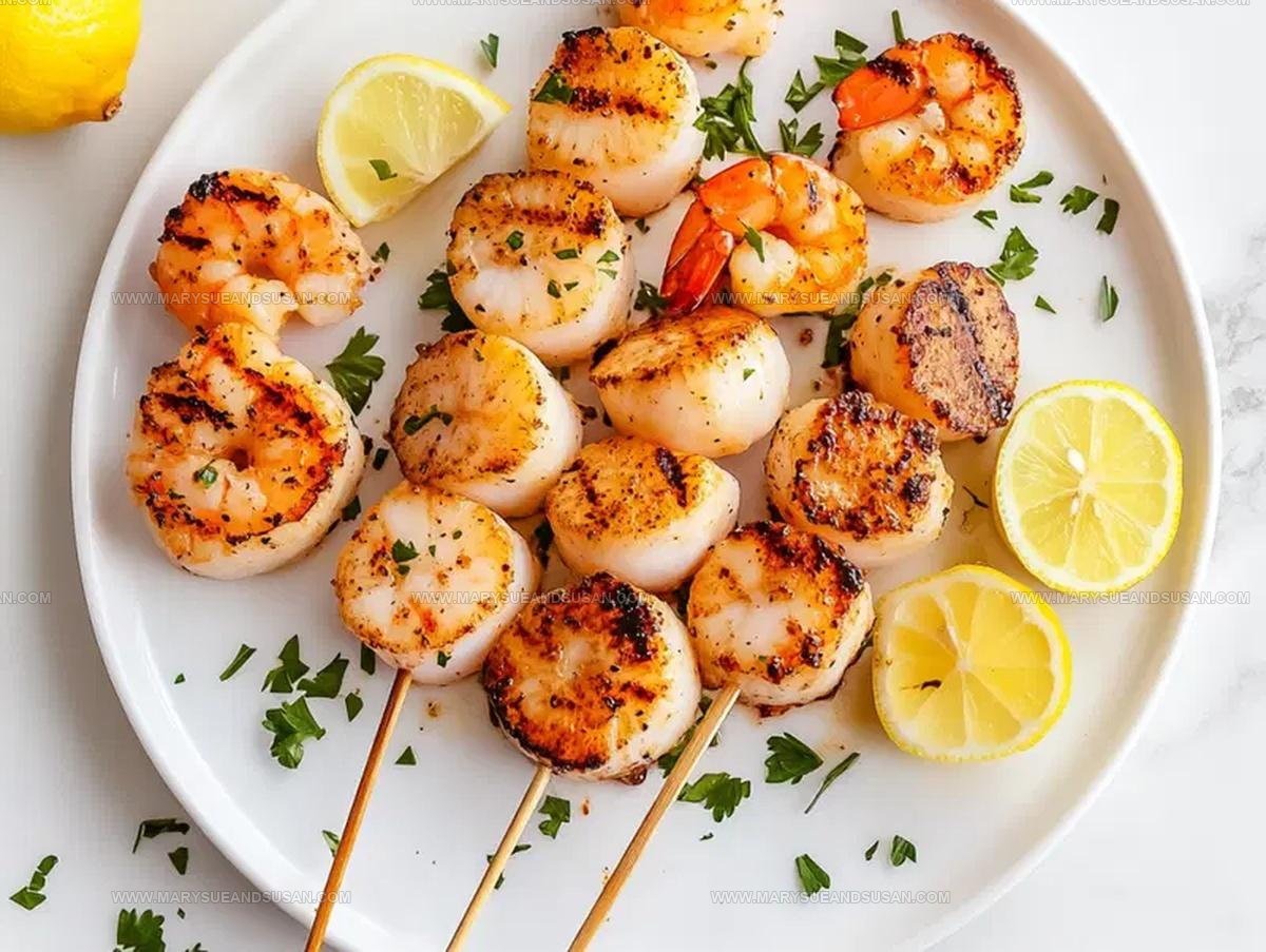 Grilled Scallops and Shrimp Kabobs Recipe