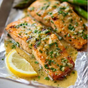 Pan Seared Garlic Butter Salmon Recipe