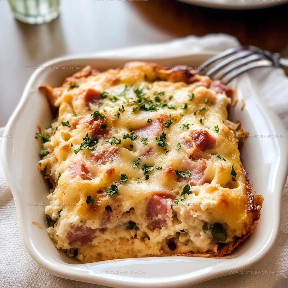 Overnight Ham and Swiss Strata Recipe