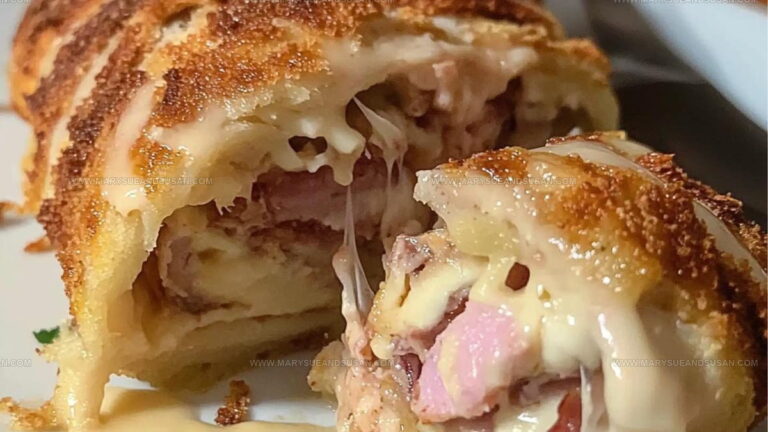 Stuffed Chicken Cordon Bleu Stromboli Recipe