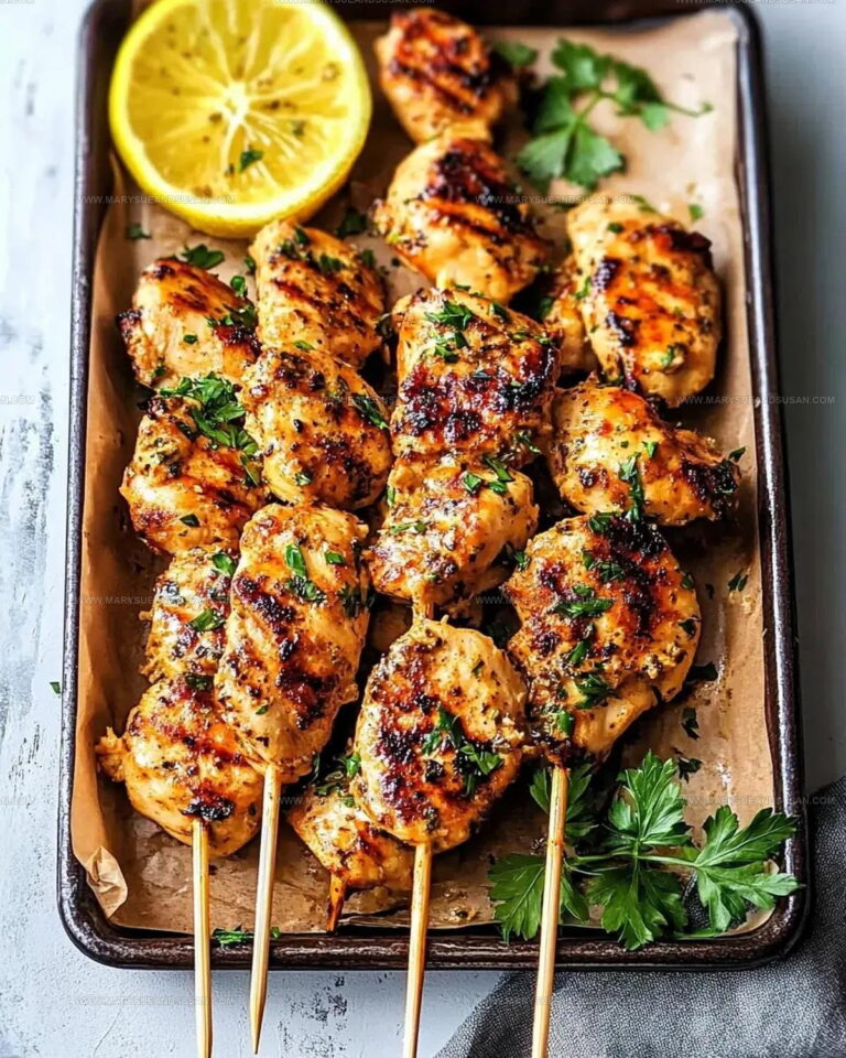 Herb-Crusted Parmesan Chicken Skewers Recipe