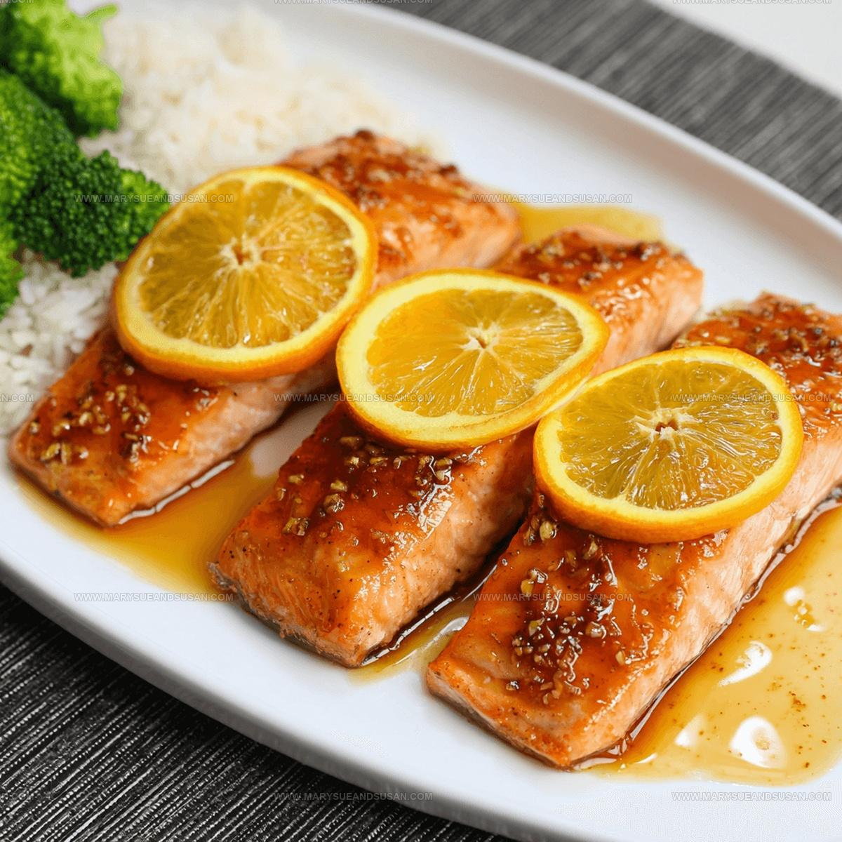 Orange Ginger Glazed Salmon Recipe