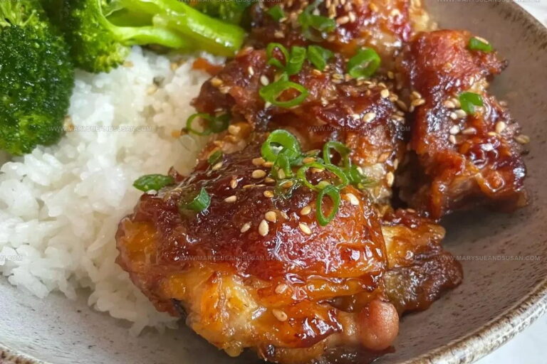 Sticky Soy Garlic Chicken Thighs Recipe