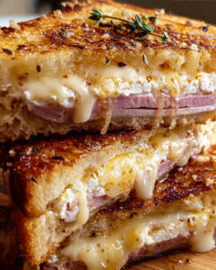 Croque Monsieur with Duck and Goat Cheese Recipe