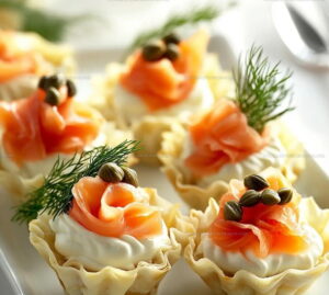 Smoked Salmon Phyllo Cups Recipe