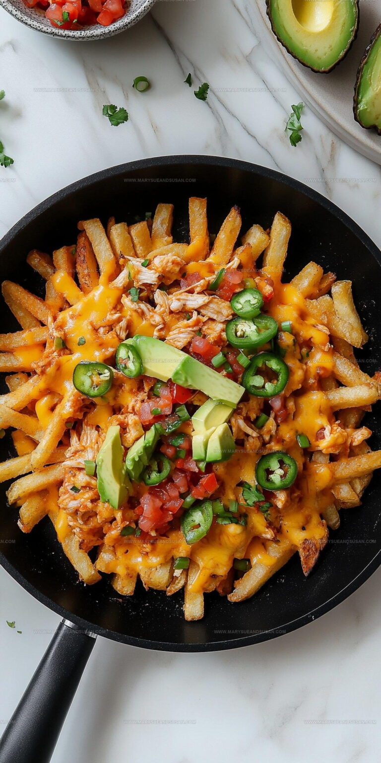 Chicken Tinga Cheese Fries Recipe