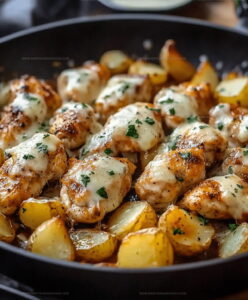 Butter Roasted Garlic Parmesan Chicken Potatoes Recipe
