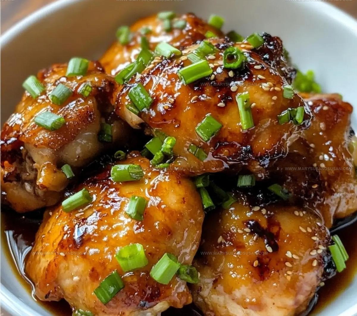 Sticky Oven Honey Garlic Chicken Thighs Recipe