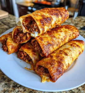 Deep Fried Beef Cheese Chimichangas Recipe