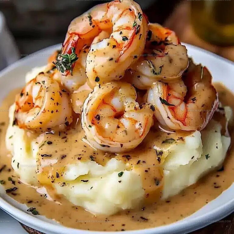 Garlic Shrimp Over Mashed Potatoes Recipe