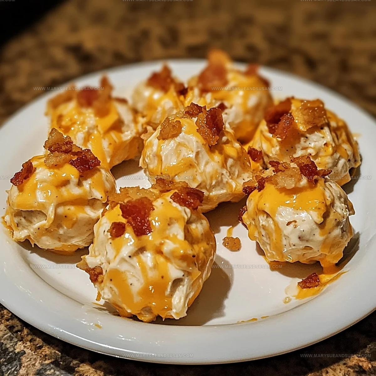 Buffalo Bacon Ranch Chicken Cheese Balls Recipe