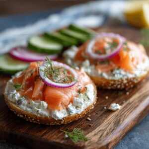 Smoked Salmon Bagel With Cream Cheese Recipe