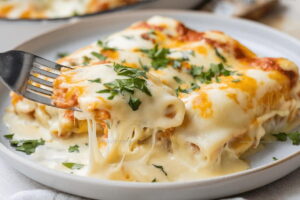 Cheesy White Chicken Enchiladas Recipe