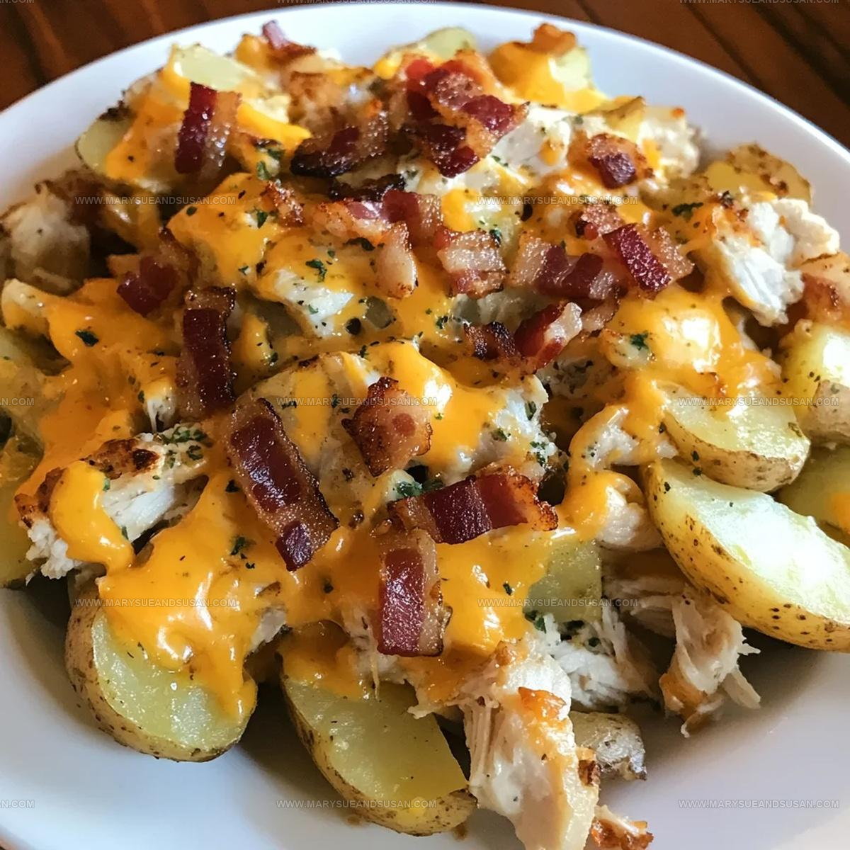 Crispy Bacon Ranch Chicken Cheese Fries Recipe
