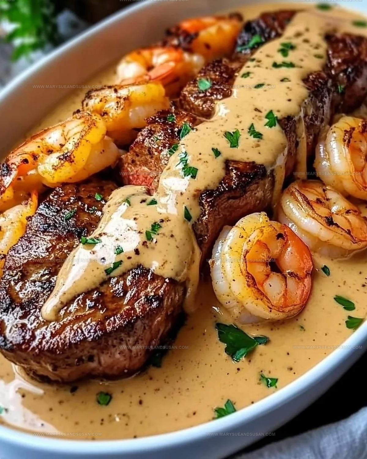 Steakhouse Style Cajun Shrimp Steak Recipe