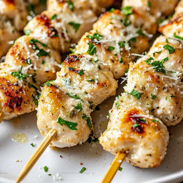 Zesty Garlic Parmesan Chicken Skewers Recipe