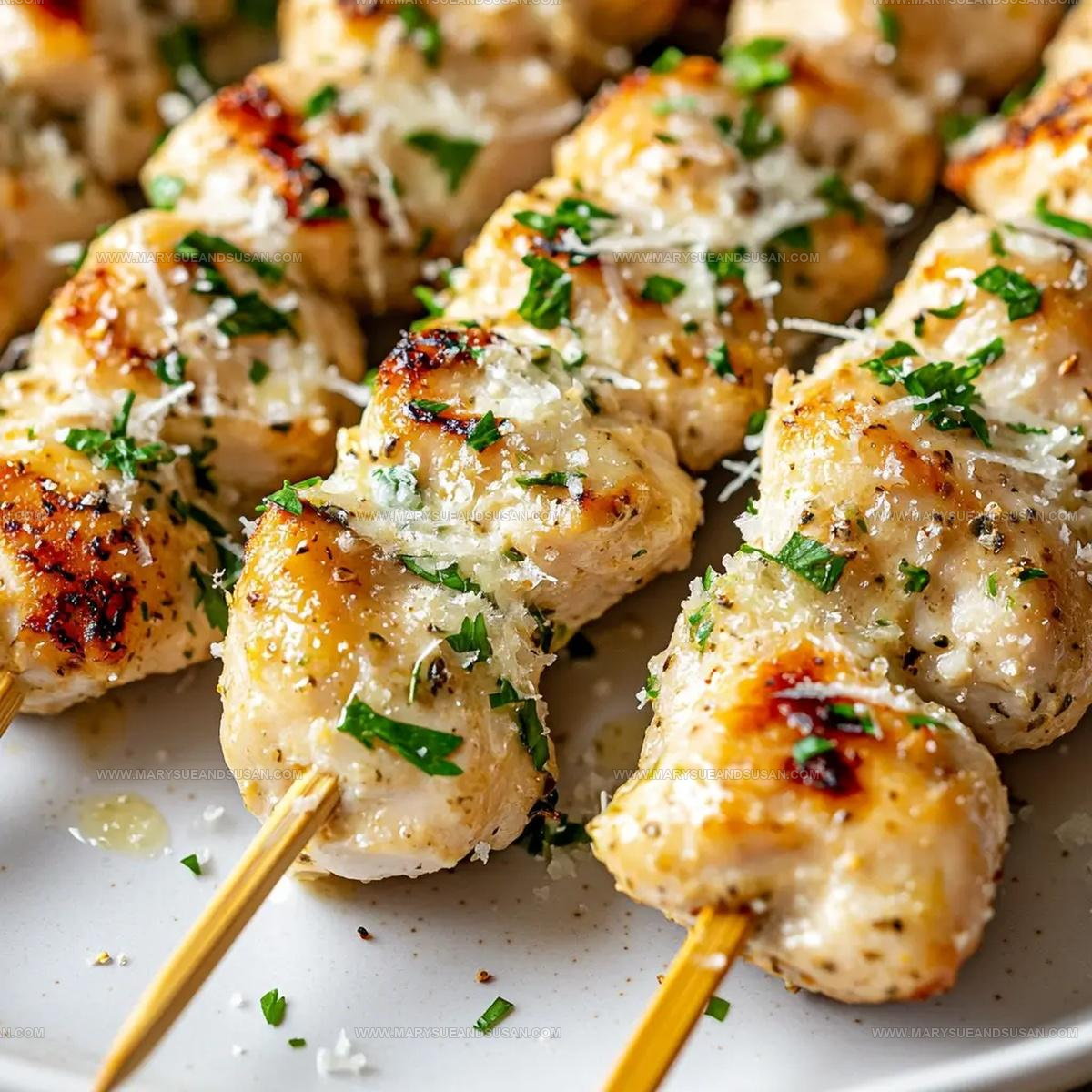 Zesty Garlic Parmesan Chicken Skewers Recipe