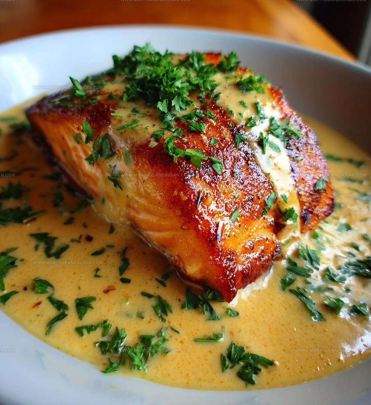 Salmon With Creamy Dijon Sauce Recipe