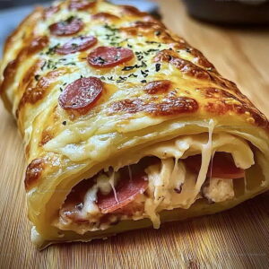 Oven Baked Chicken Cordon Bleu Stromboli Recipe