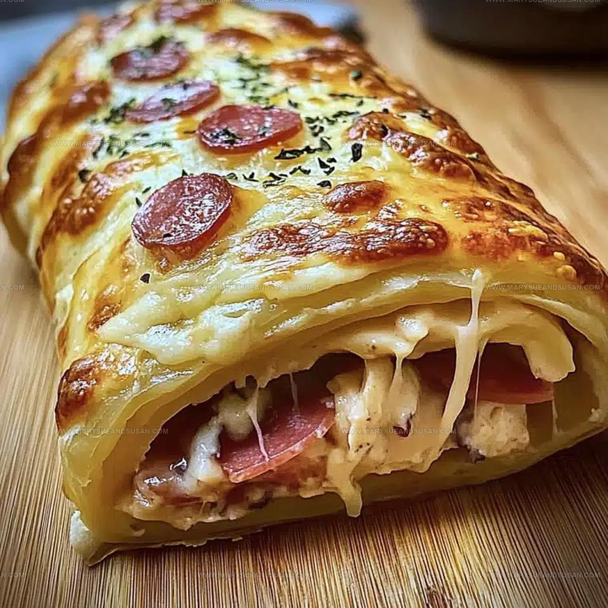 Oven Baked Chicken Cordon Bleu Stromboli Recipe