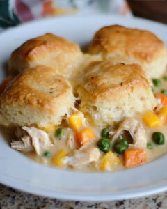 Comfort Style Chicken Pot Pie Biscuits Recipe