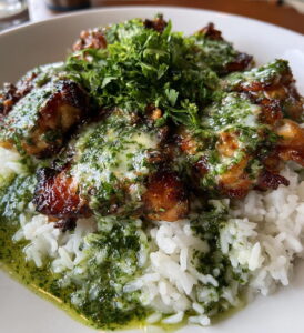 Peruvian Chicken Rice Green Sauce Recipe