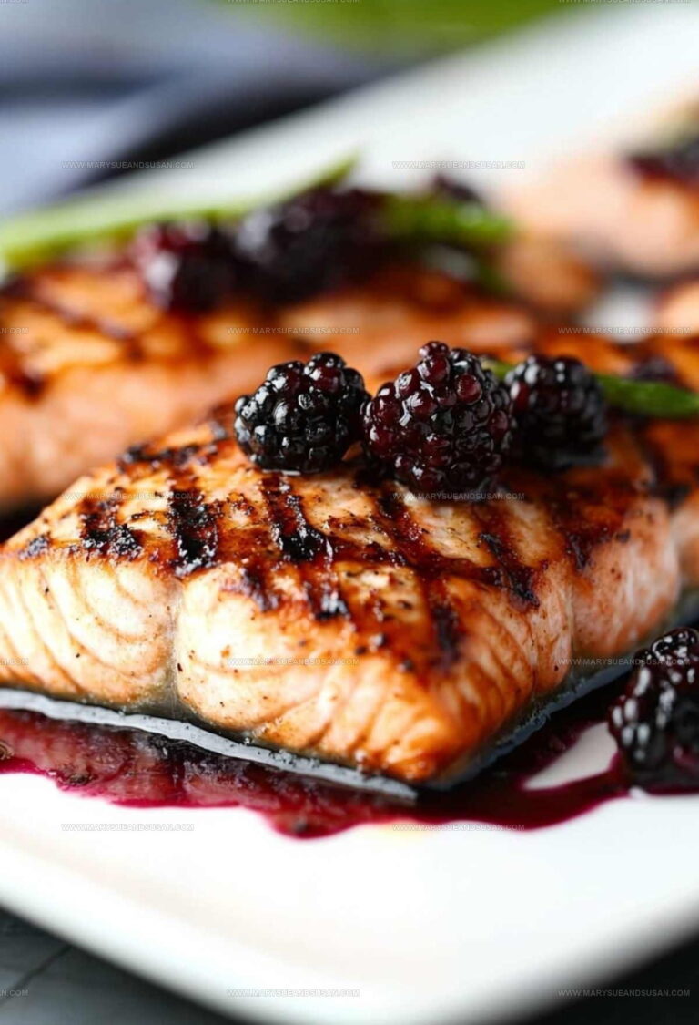 Grilled Salmon with Blackberry Sauce Recipe