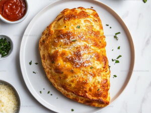 Oven-Baked Stuffed Chicken Calzone Recipe