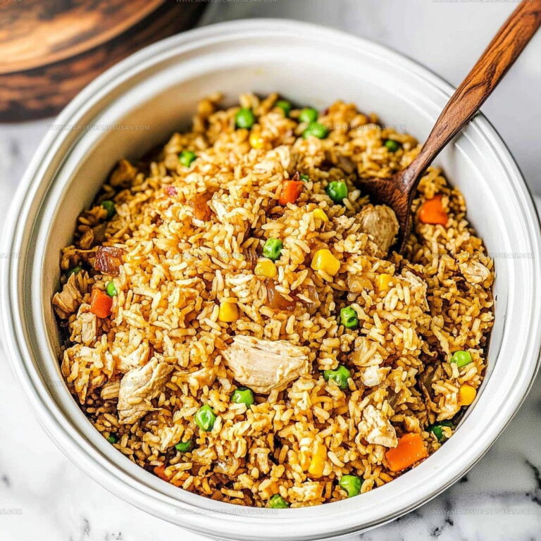 Easy Crockpot Chicken Fried Rice Recipe