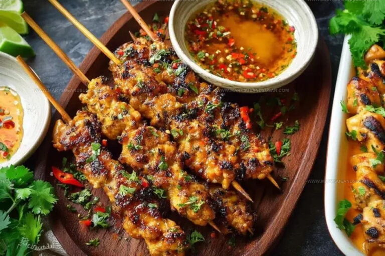 Crowd Favorite Bang Bang Chicken Skewers Recipe