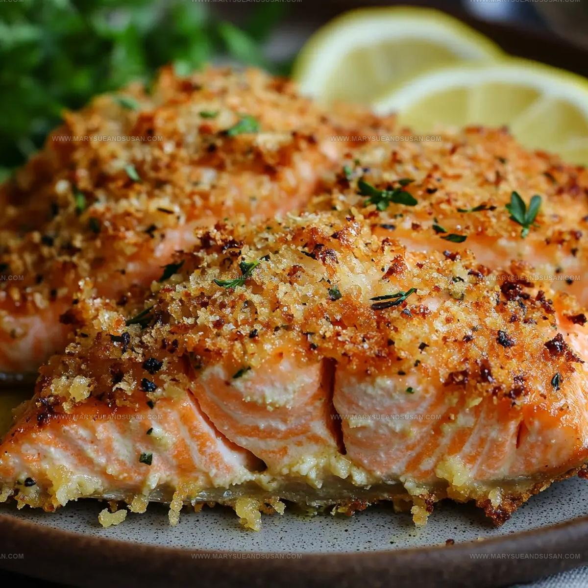 Sweet Crispy Parmesan Crusted Salmon Recipe