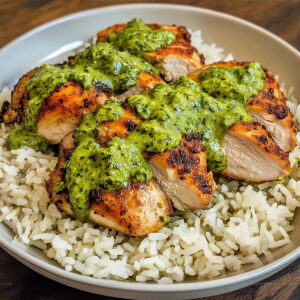 Peruvian-Style Chicken And Rice Green Sauce Recipe