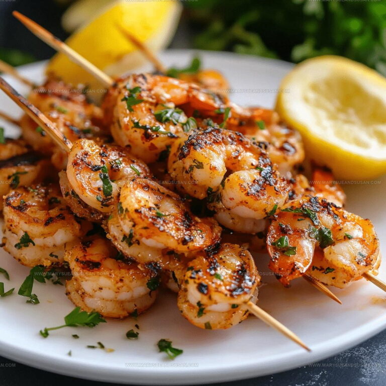 Garlic Grilled Shrimp Skewers Recipe