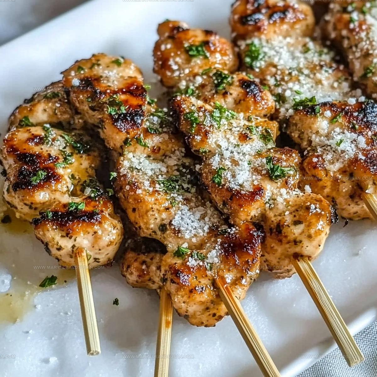 Smoky Ranch Garlic Parmesan Chicken Skewers Recipe