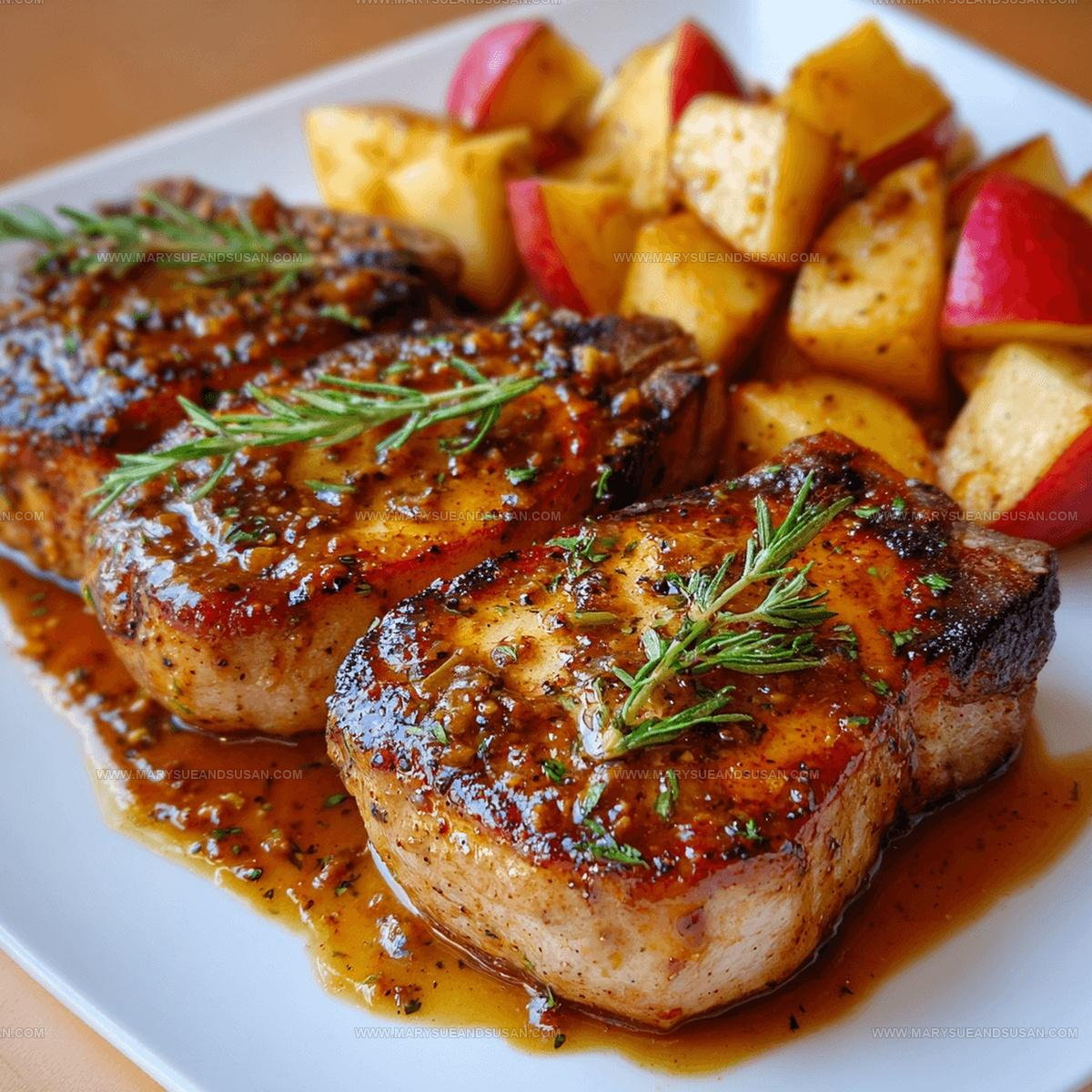 Honey Mustard Apple Pork Chops Recipe