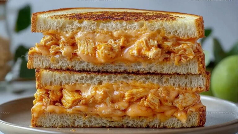 Skillet Buffalo Chicken Grilled Cheese Recipe