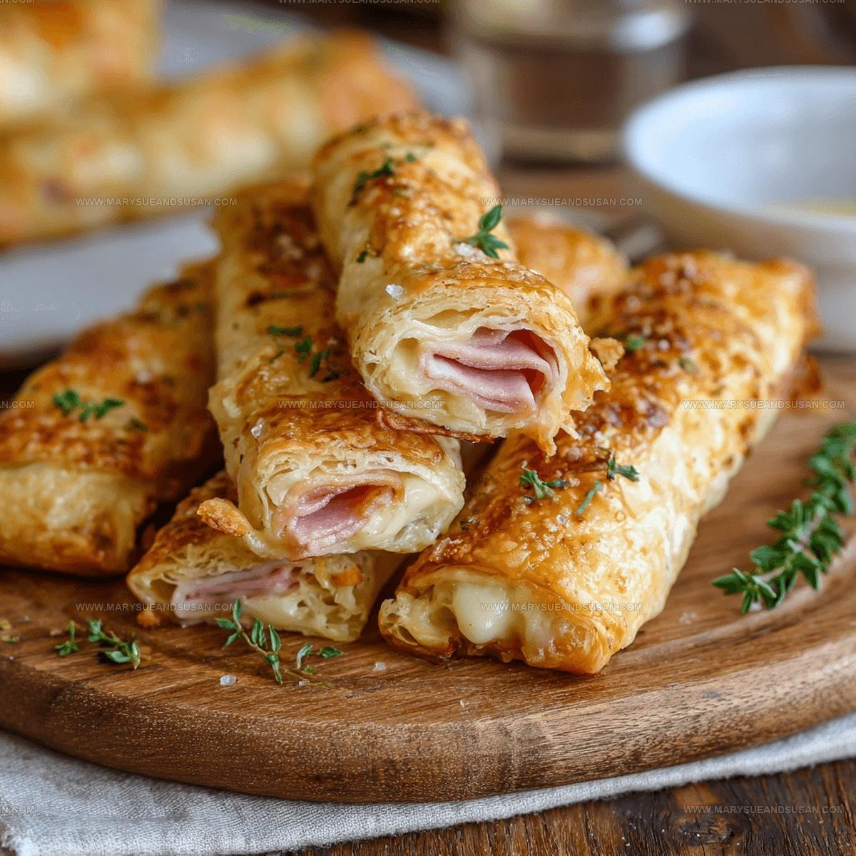 Puff Pastry Ham And Cheese Sticks Recipe