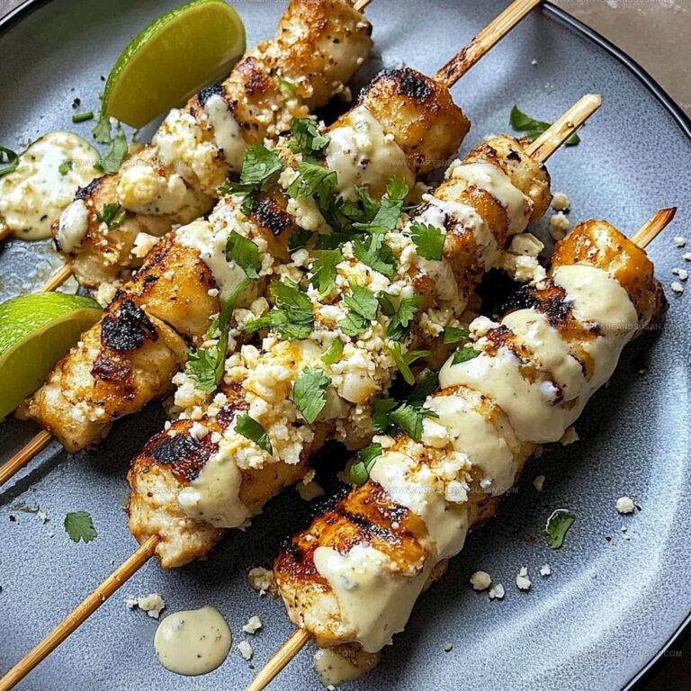 Smoky Grilled Elote Chicken Skewers Recipe