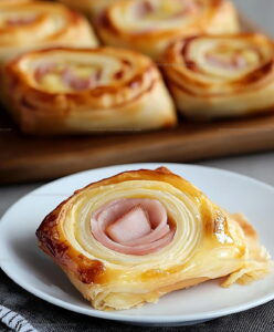 Ham And Cheese Puff Pastry Pinwheels Recipe