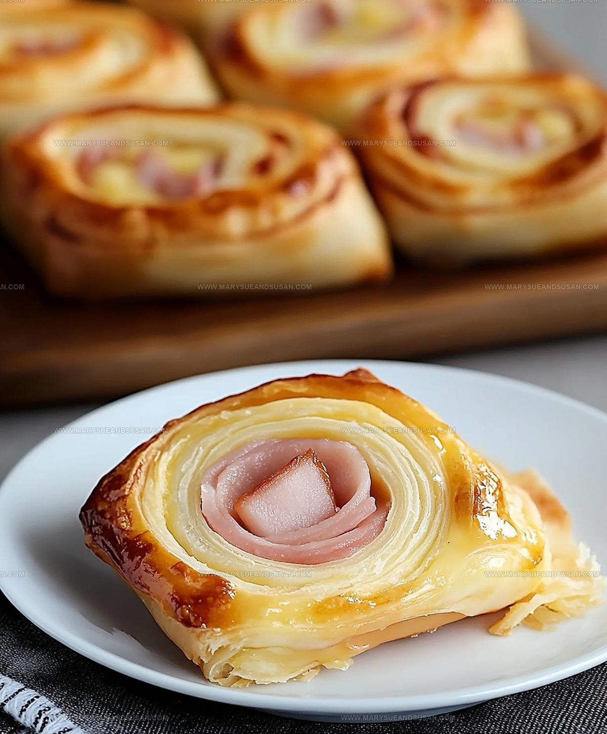 Ham And Cheese Puff Pastry Pinwheels Recipe